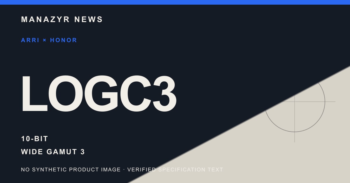 Typographic factual cover reading LogC3, 10-bit and robot gimbal; no product image